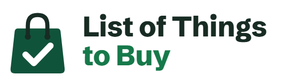 List of Things to Buy logo